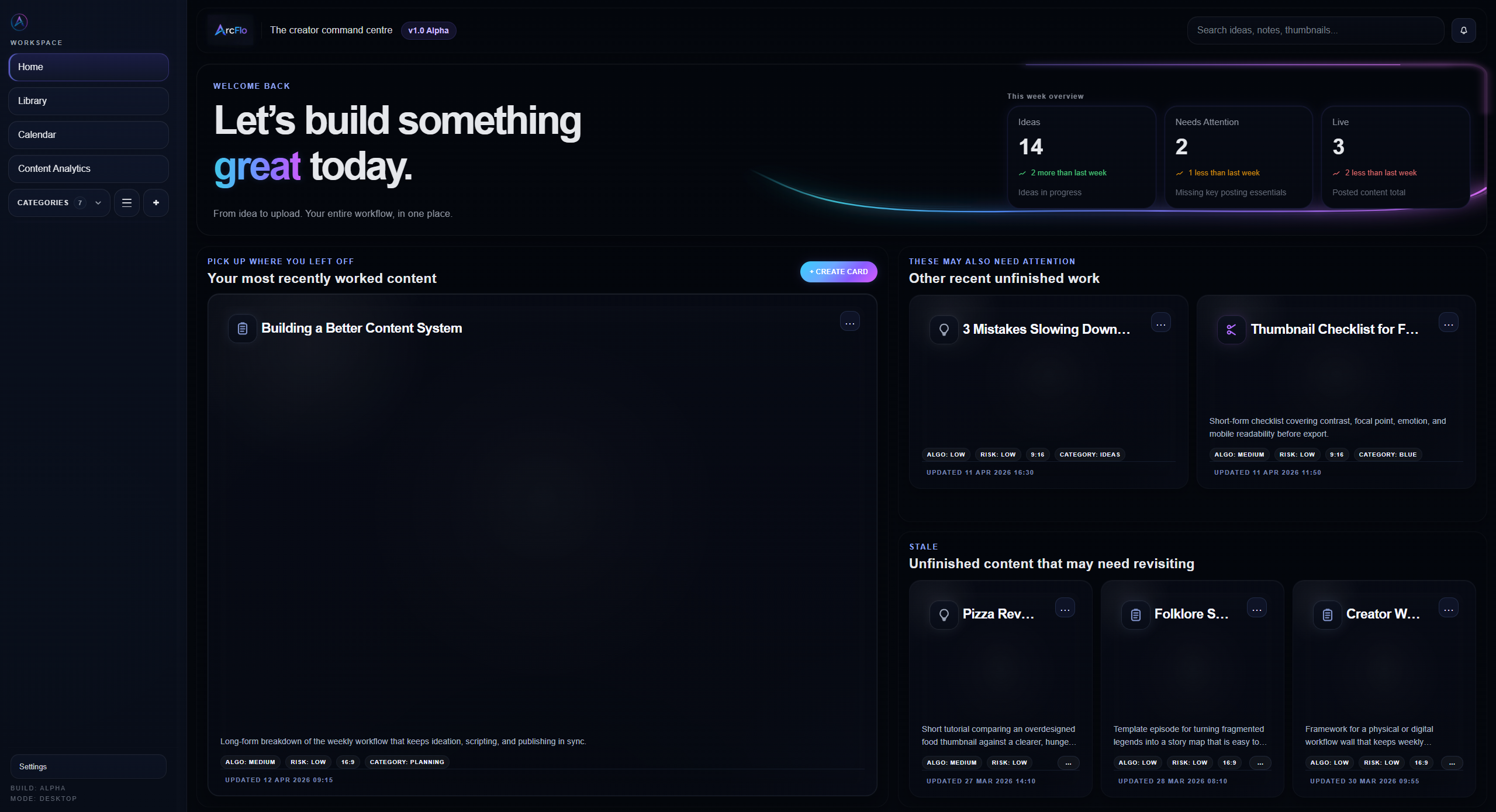 ArcFlo application preview mockup
